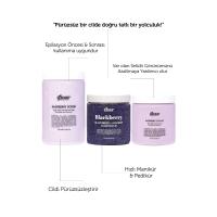 3'lü Mor Set Ahududu & Böğürtlen Selülit Ve Batık Giderici Canlandırıcı Ve Nemlendirici Peeling Set