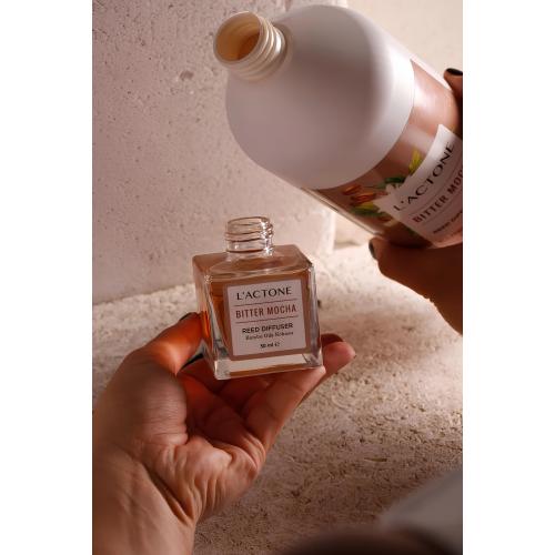 Bitter Mocha Bambu Oda Kokusu Yedek Likit 1000 ml / Reed Diffuser Liquid