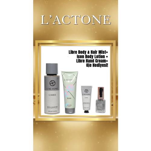 L’ACTONE Yılbaşına Özel 3’lü Seti – Libre & Icon + Oje Hediye