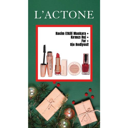 L’ACTONE Yılbaşına Özel 3’lü Seti – Luxury Intense & Lipstick Shine & Far + Oje Hediye
