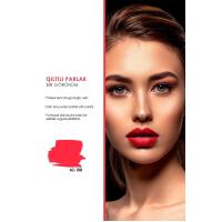 Lipstick Shine Red Arizona Az-108 / Kırmızı Parlak Ruj - 1 Adet Oje Hediyeli